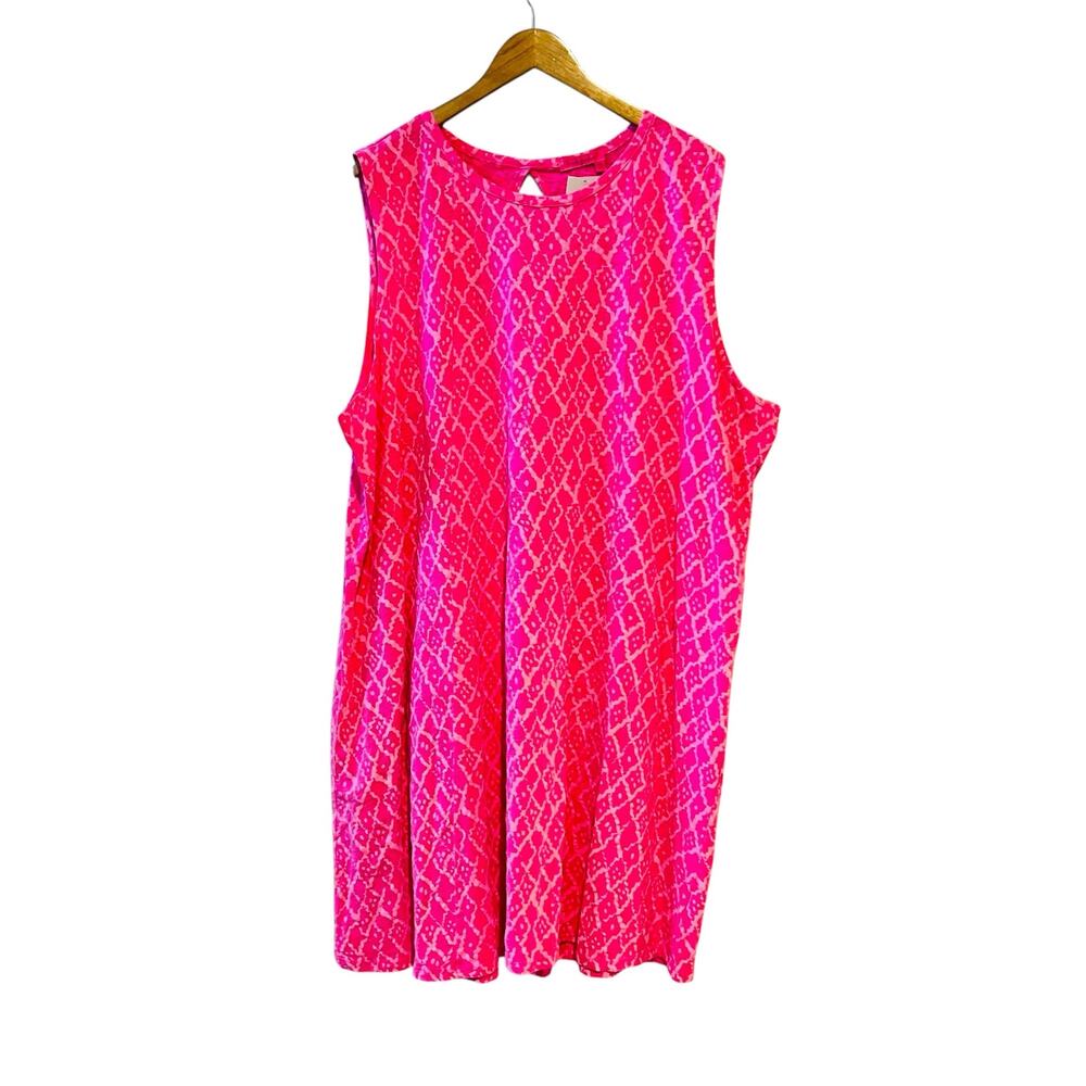 Fresh Produce Amalfi Marissa Flamingo Dress Size 3X NWT